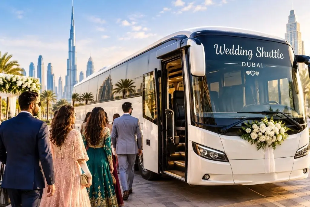 Wedding bus rental Dubai