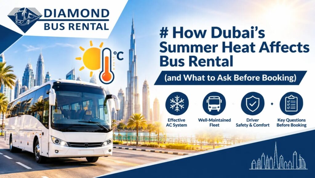 Bus rental Dubai summer